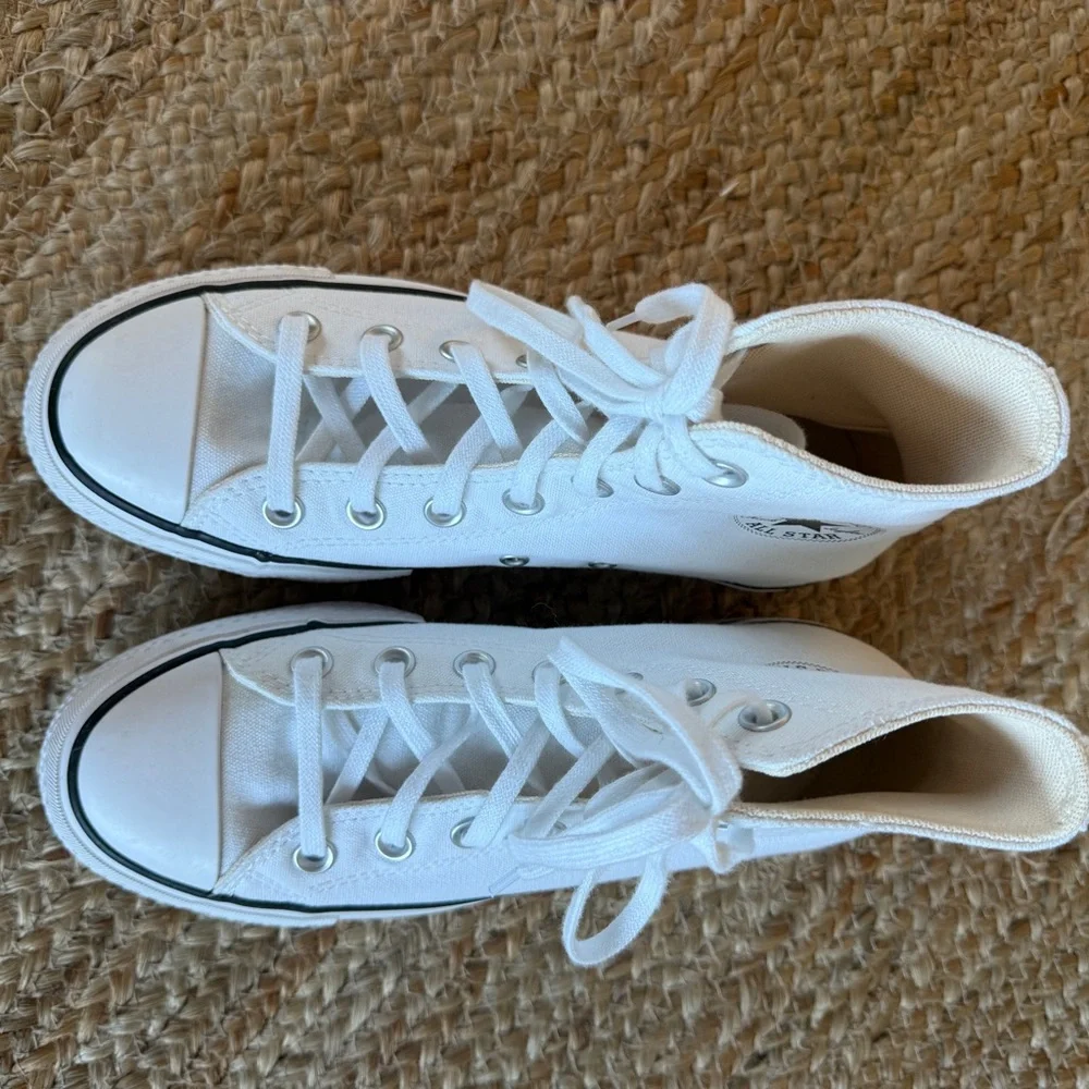 Converse Classic White Canvas High-Tops - Picture 10 of 10